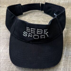 Y2K BEBE Sport Bedazzled Visor OS